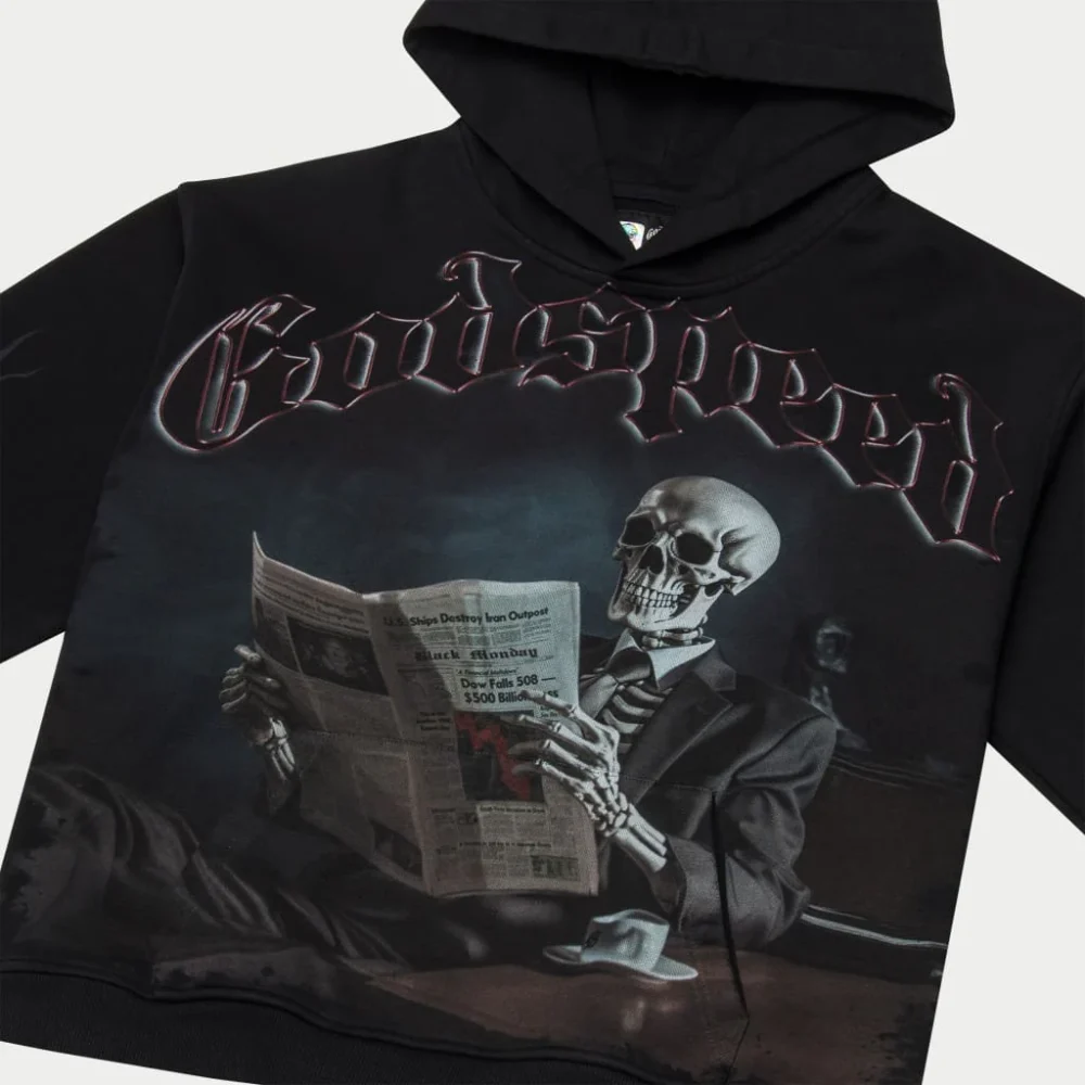 God Speed Chrome Seduction Embroidered Hoodie (Black)