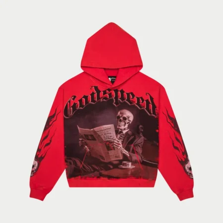 God Speed Black Monday Hoodie (Red Wash)