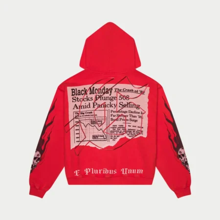 God Speed Black Monday Hoodie (Red Wash)