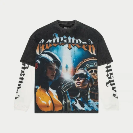 New God Speed Chosen One Layered T-Shirt (Grey Wash)