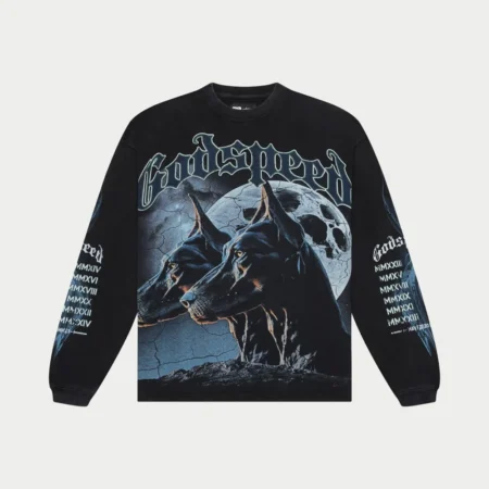 New God Speed F.T.D LS T-Shirt (Black Wash)