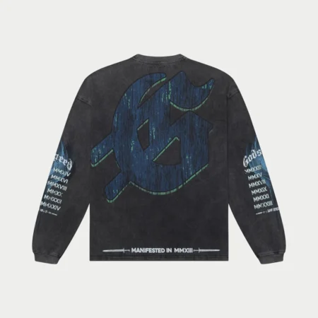 New God Speed F.T.D LS T-Shirt (Grey Wash)
