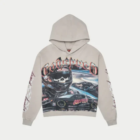 God Speed Le Denier Hoodie (Stone Grey)