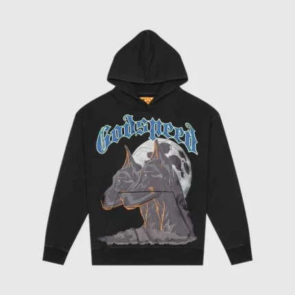 Godspeed Embroidered Hoodie – Black