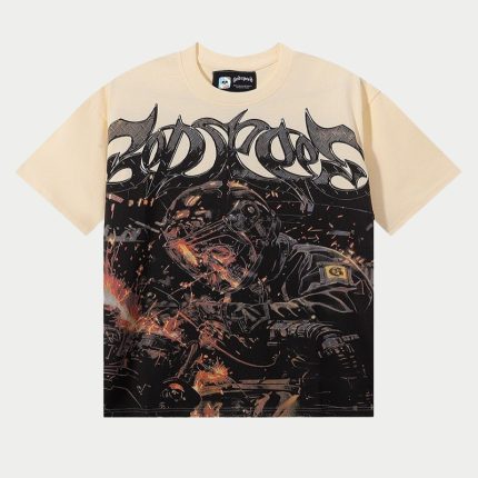 Godspeed Cyber-Forge Vintage Graphic Tee – Cream