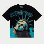 Godspeed Drowning Liberty Vintage Graphic Tee – Black