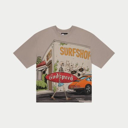 Godspeed GS Surf Shop Stone Grey T-Shirt