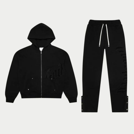 Godspeed OG Logo Stitched Black Sweatsuit