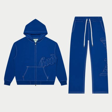 Godspeed OG Logo Stitched Blue Sweatsuit