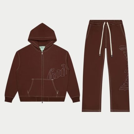 Godspeed OG Logo Stitched Mocha Sweatsuit