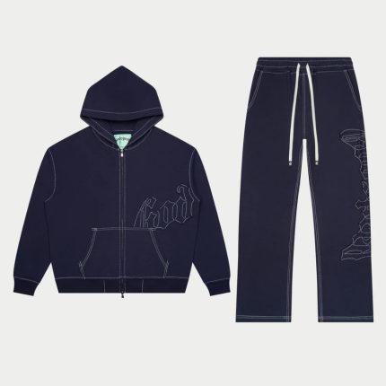 Godspeed OG Logo Stitched Navy Sweatsuit