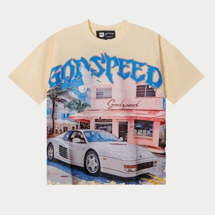 Godspeed Retro Riviera Vintage Supercar Tee