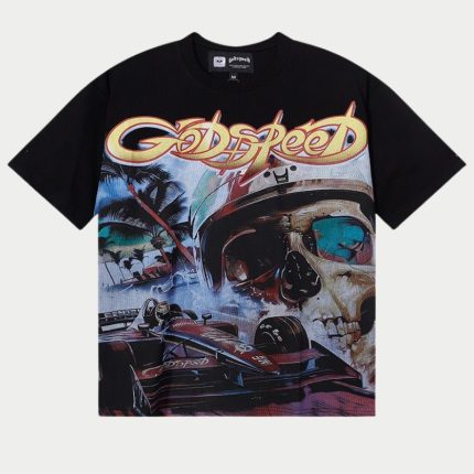 Godspeed Skull Racer Vintage Formula Graphic Tee